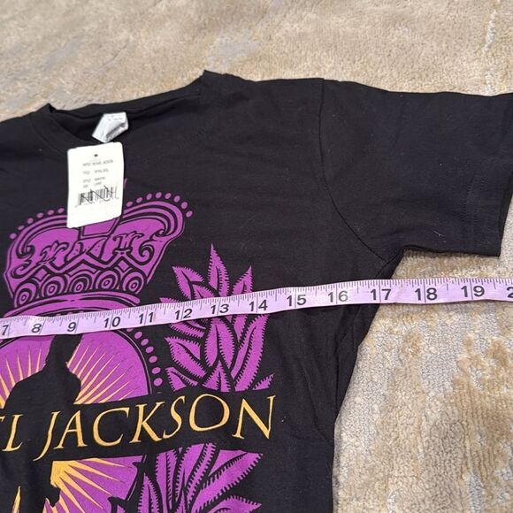 MICHAEL JACKSON ROYAL SEAL THIS IS IT LADIES SKINNY T SHIRT NEW OFFICIAL large - Picture 5 of 6